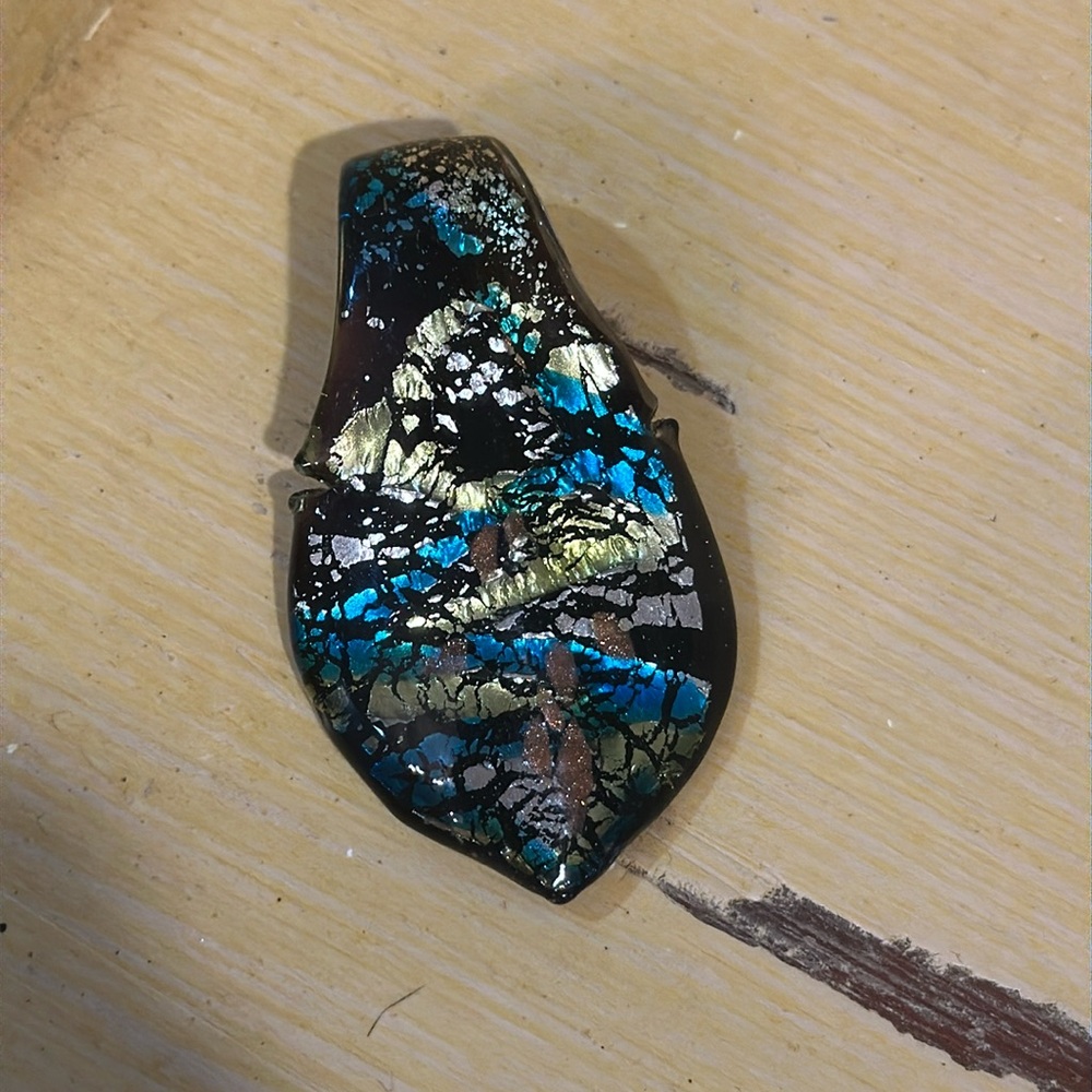 Hand blown glass pendant